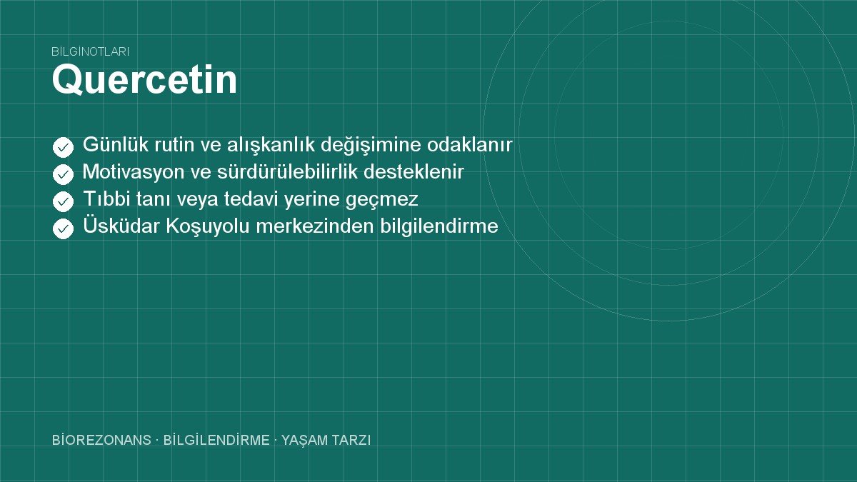 Quercetin: Alerji İçin En Doğal Çözüm