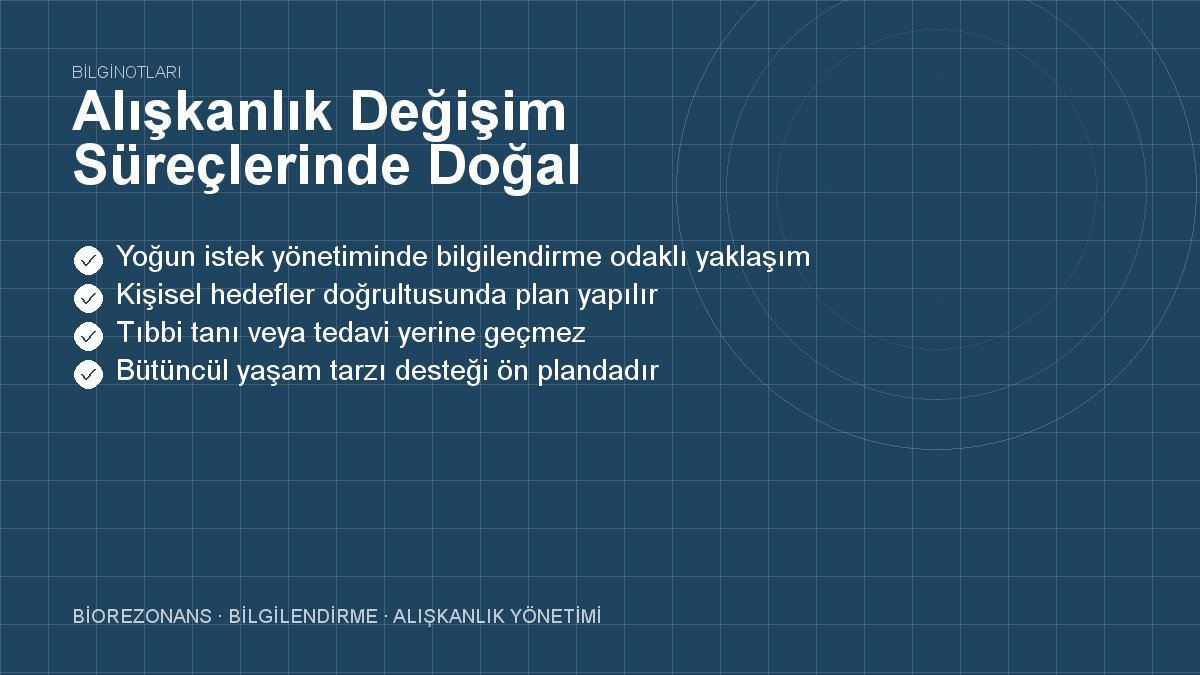 Alışkanlık Değişim Süreçlerinde Doğal Bilgilendirmenin Gücü