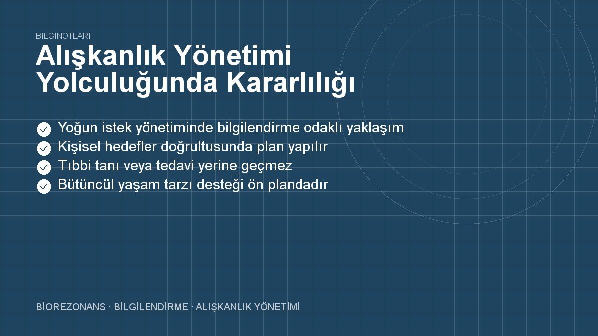 Alışkanlık Yönetimi Yolculuğunda Kararlılığı Korumak