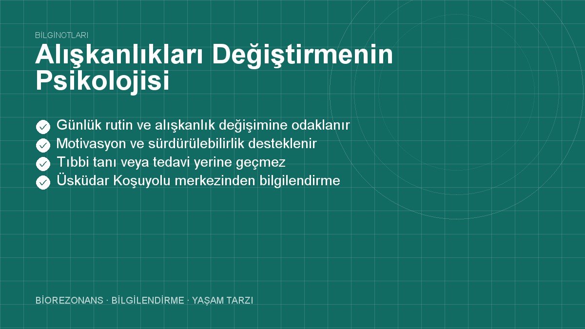 Alışkanlıkları Değiştirmenin Psikolojisi: 21 Gün Kuralı