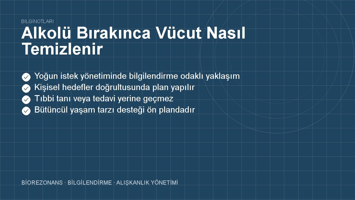 Alkolü Bırakınca Vücut Nasıl Temizlenir