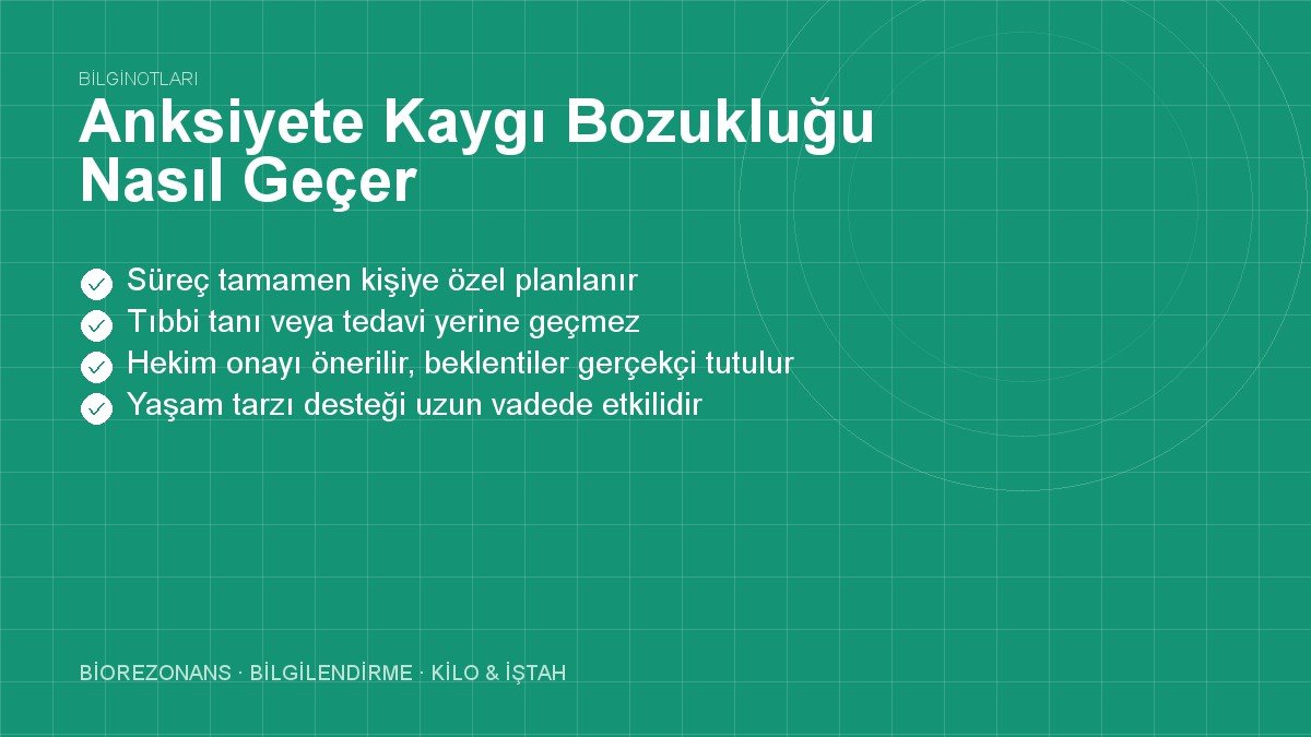 Anksiyete Kaygı Bozukluğu Nasıl Geçer
