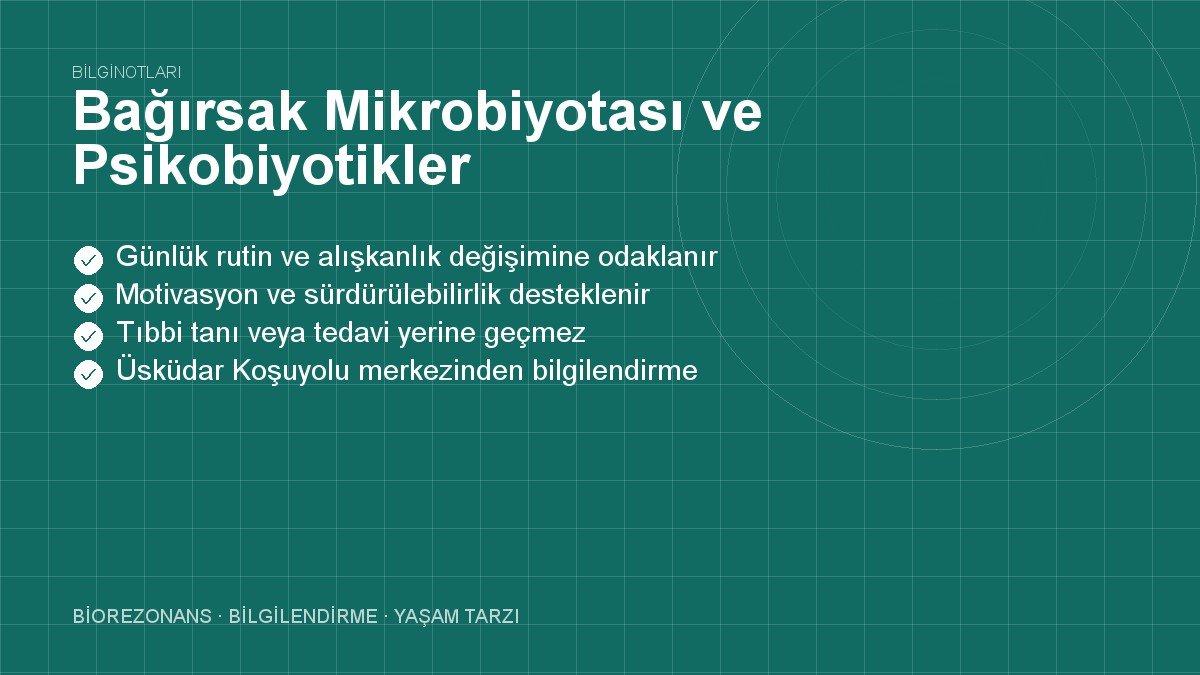 Bağırsak Mikrobiyotası ve Psikobiyotikler