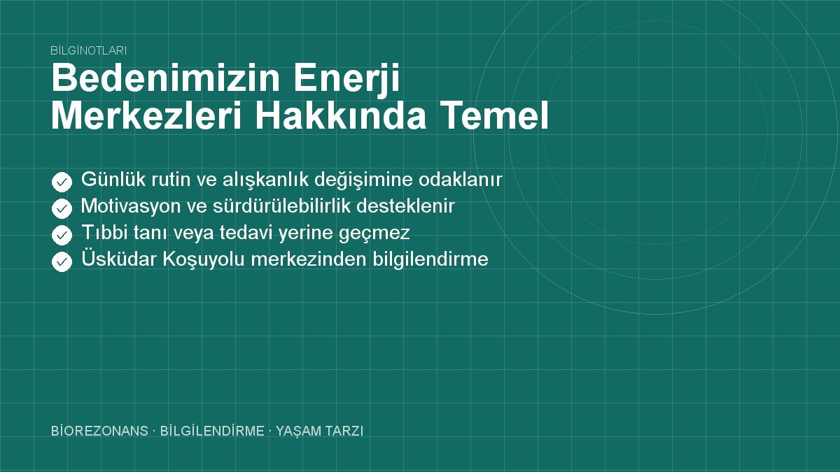 Bedenimizin Enerji Merkezleri Hakkında Temel Bilgiler