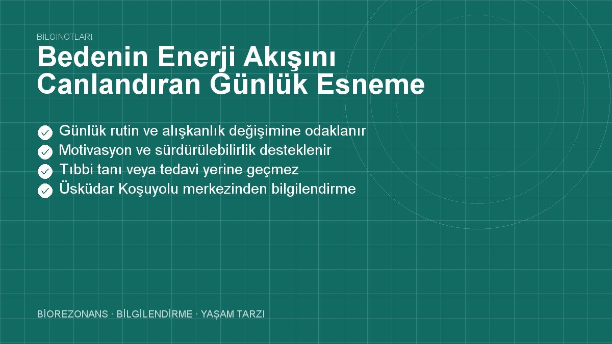 Bedenin Enerji Akışını Canlandıran Günlük Esneme Düzeni