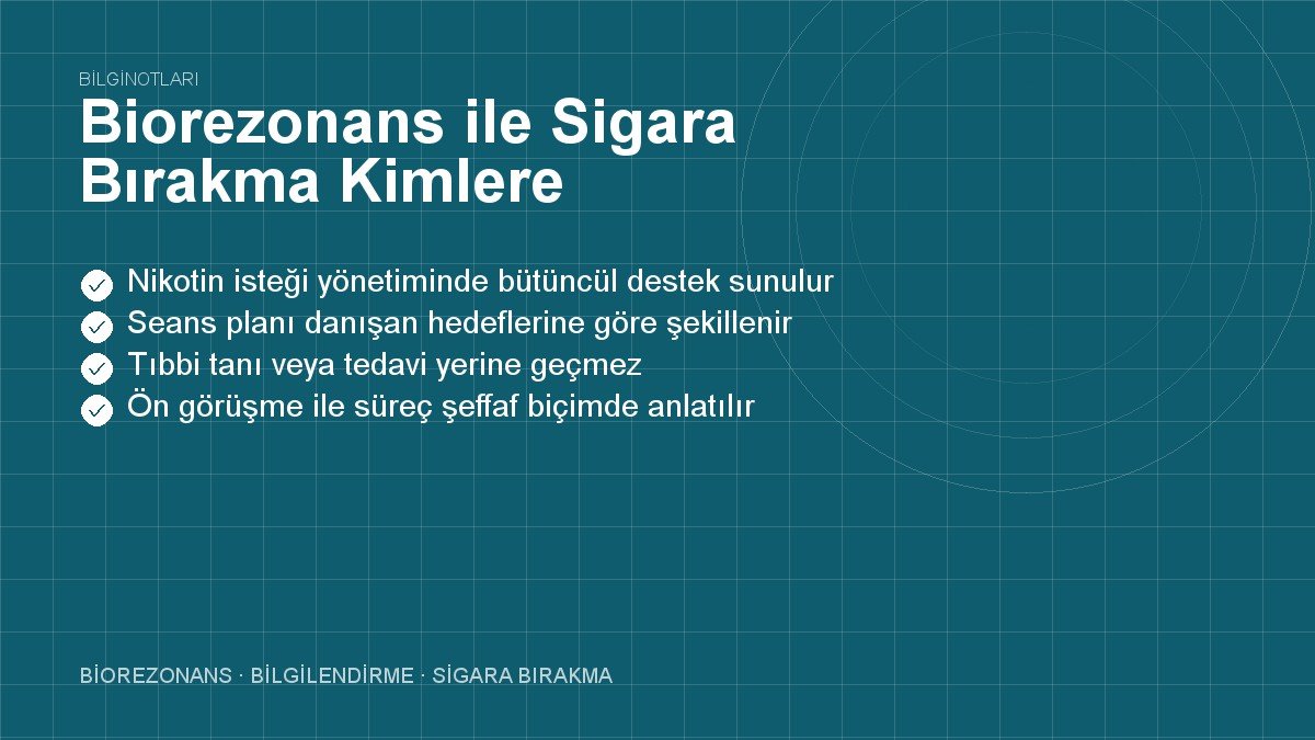 Biorezonans ile Sigara Bırakma Kimlere Uygulanmamalıdır?
