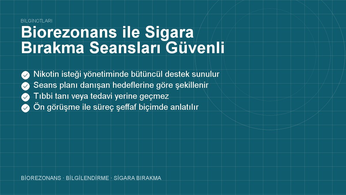 Biorezonans ile Sigara Bırakma Seansları Güvenli midir?