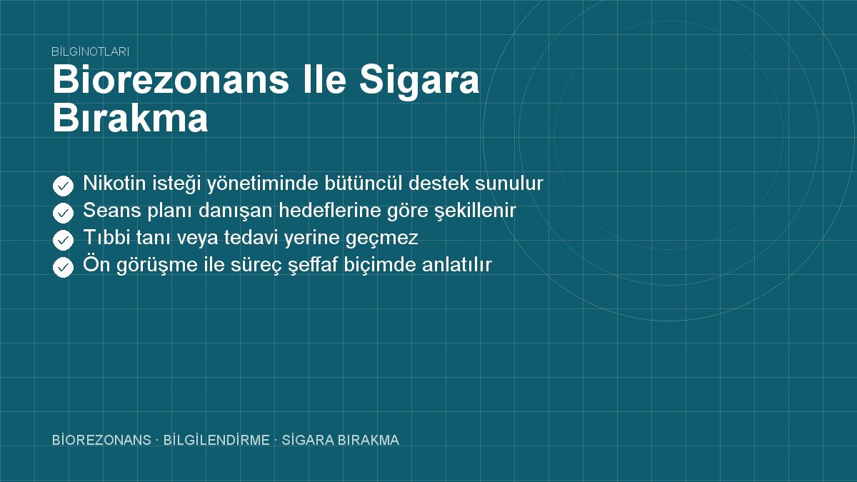 Biorezonans Ile Sigara Bırakma