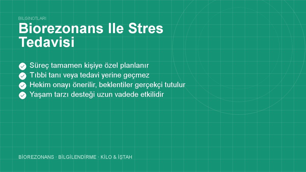 Biorezonans Ile Stres Tedavisi