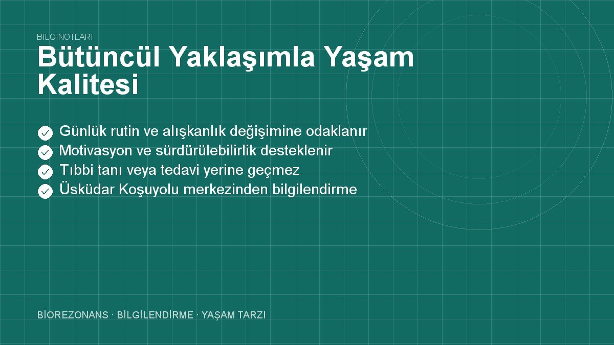 Bütüncül Yaklaşımla Yaşam Kalitesi: Zihin Beden Uyanışı