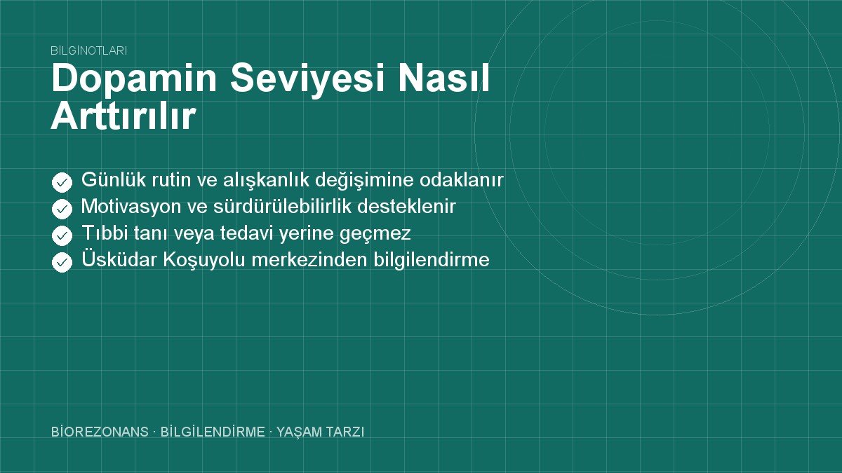 Dopamin Seviyesi Nasıl Arttırılır