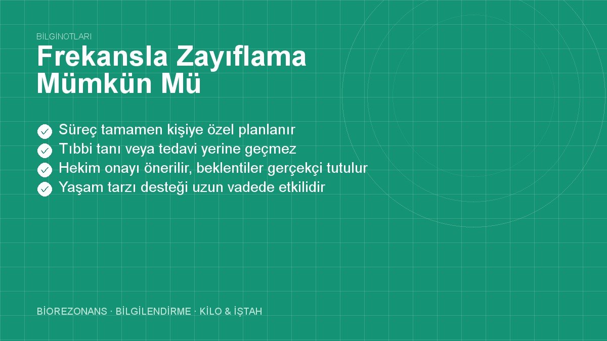 Frekansla Zayıflama Mümkün Mü
