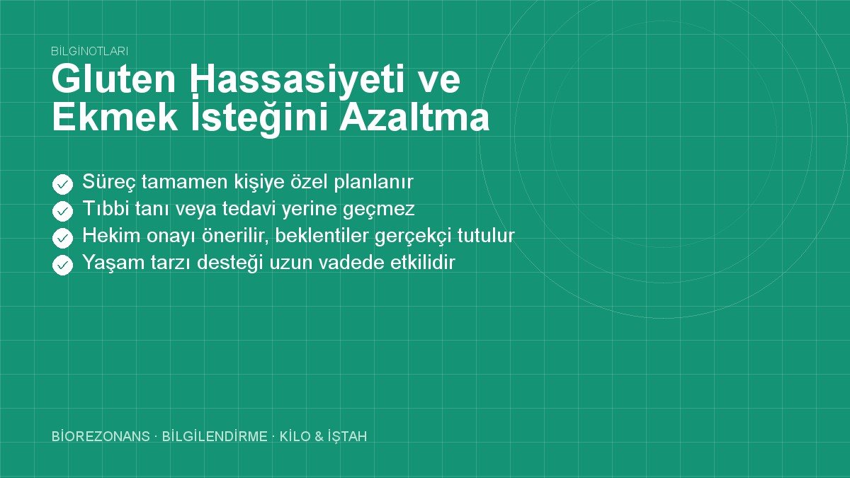 Gluten Hassasiyeti ve Ekmek İsteğini Azaltma Yolları