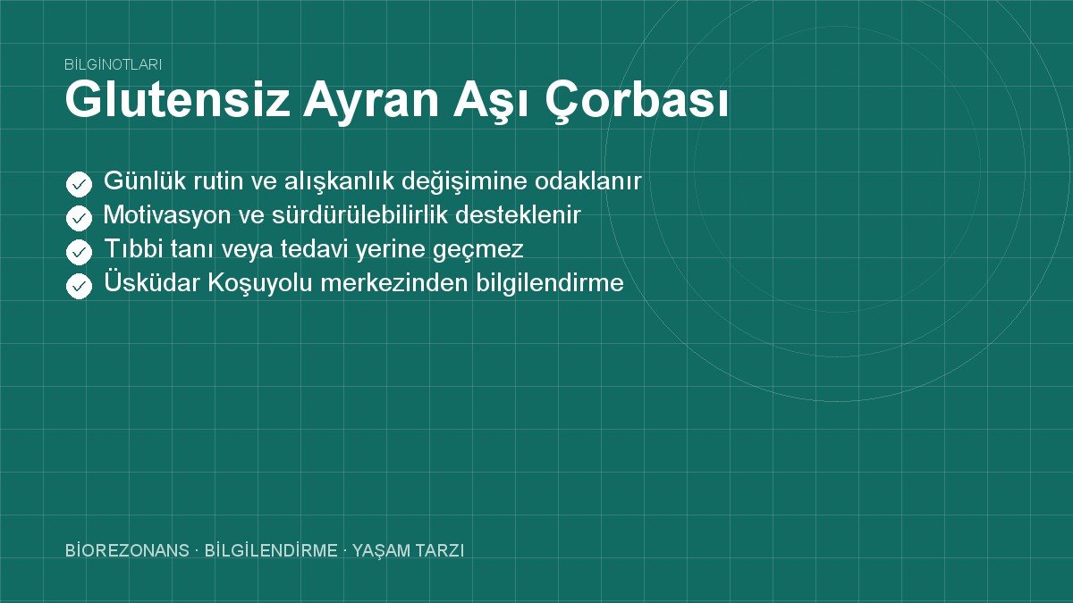 Glutensiz Ayran Aşı Çorbası