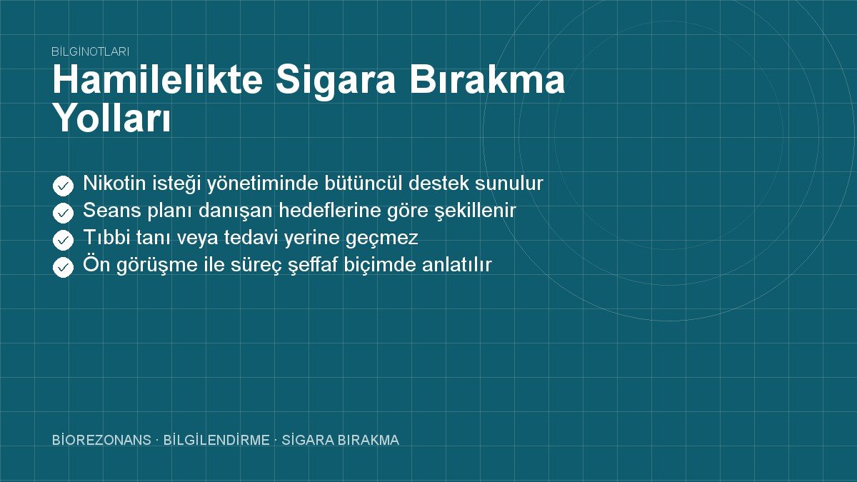 Hamilelikte Sigara Bırakma Yolları
