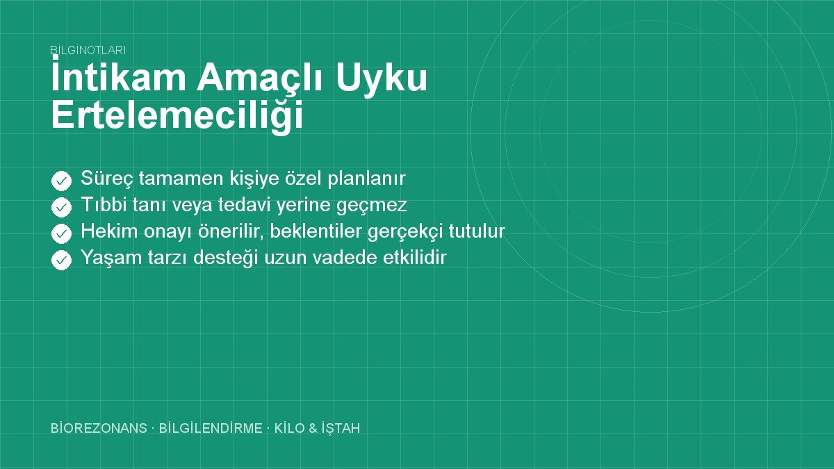 İntikam Amaçlı Uyku Ertelemeciliği