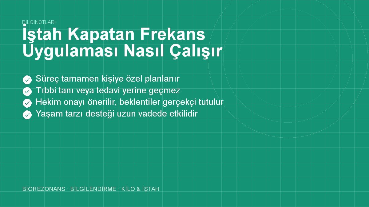 İştah Kapatan Frekans Uygulaması Nasıl Çalışır?