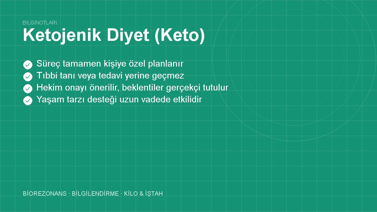 Ketojenik Diyet (Keto)