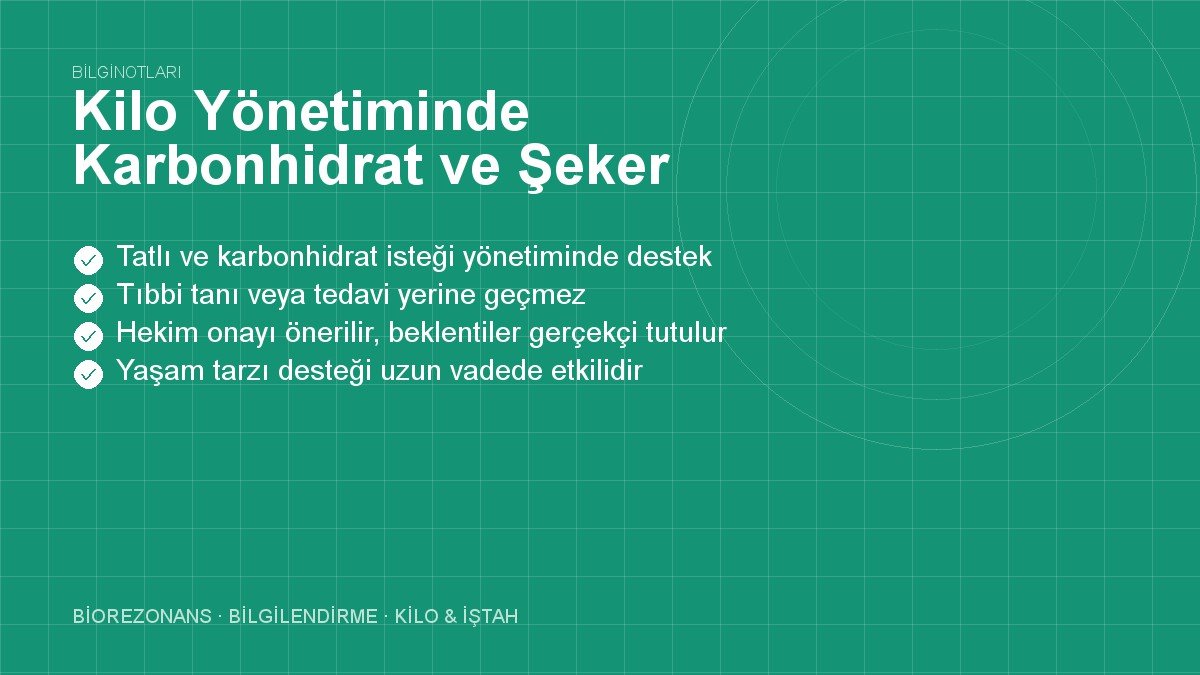 Kilo Yönetiminde Karbonhidrat ve Şeker Terslemesi