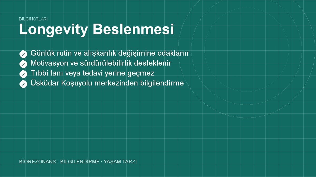 Longevity Beslenmesi