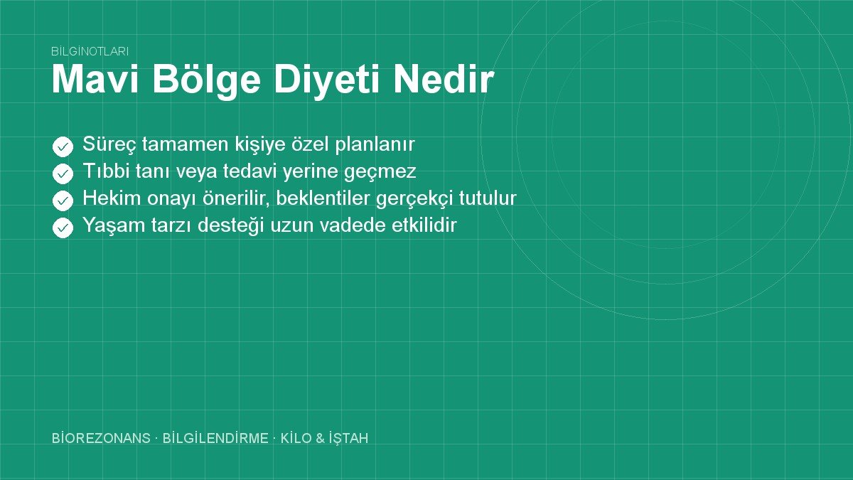 Mavi Bölge Diyeti Nedir?