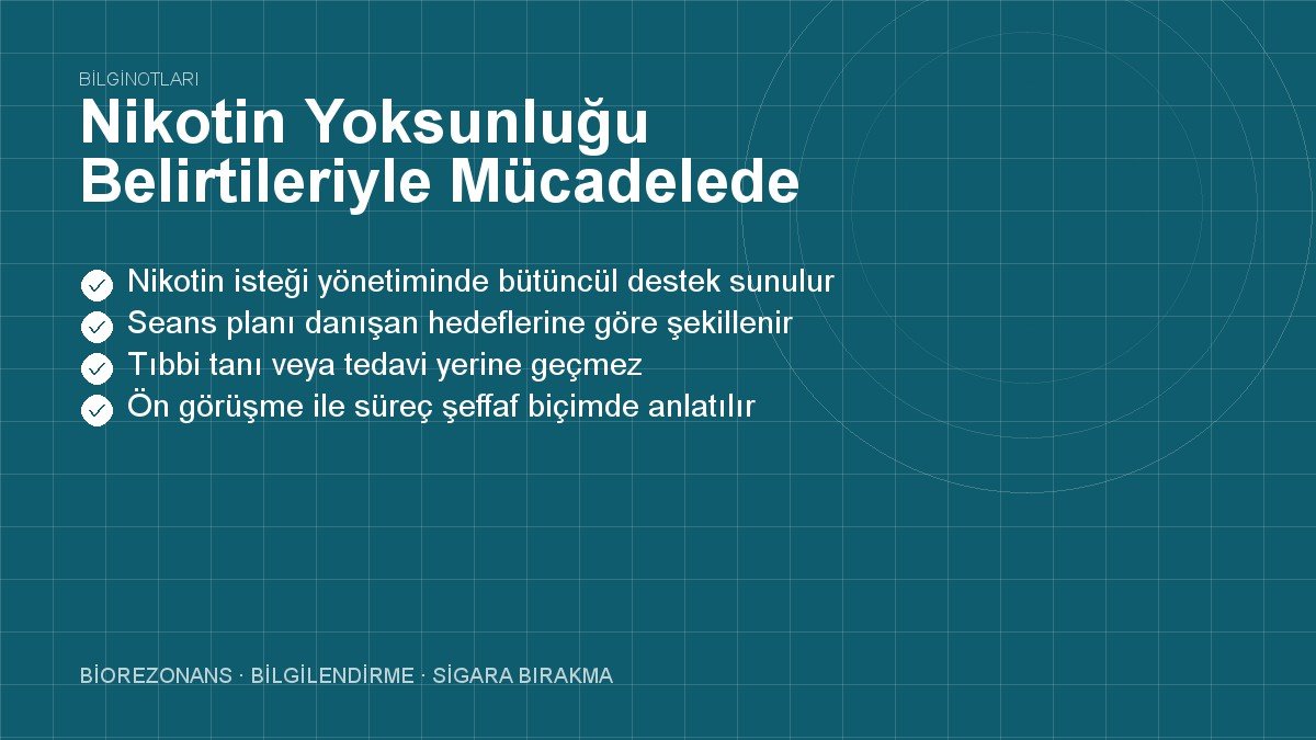 Nikotin Yoksunluğu Belirtileriyle Mücadelede Doğal Yollar