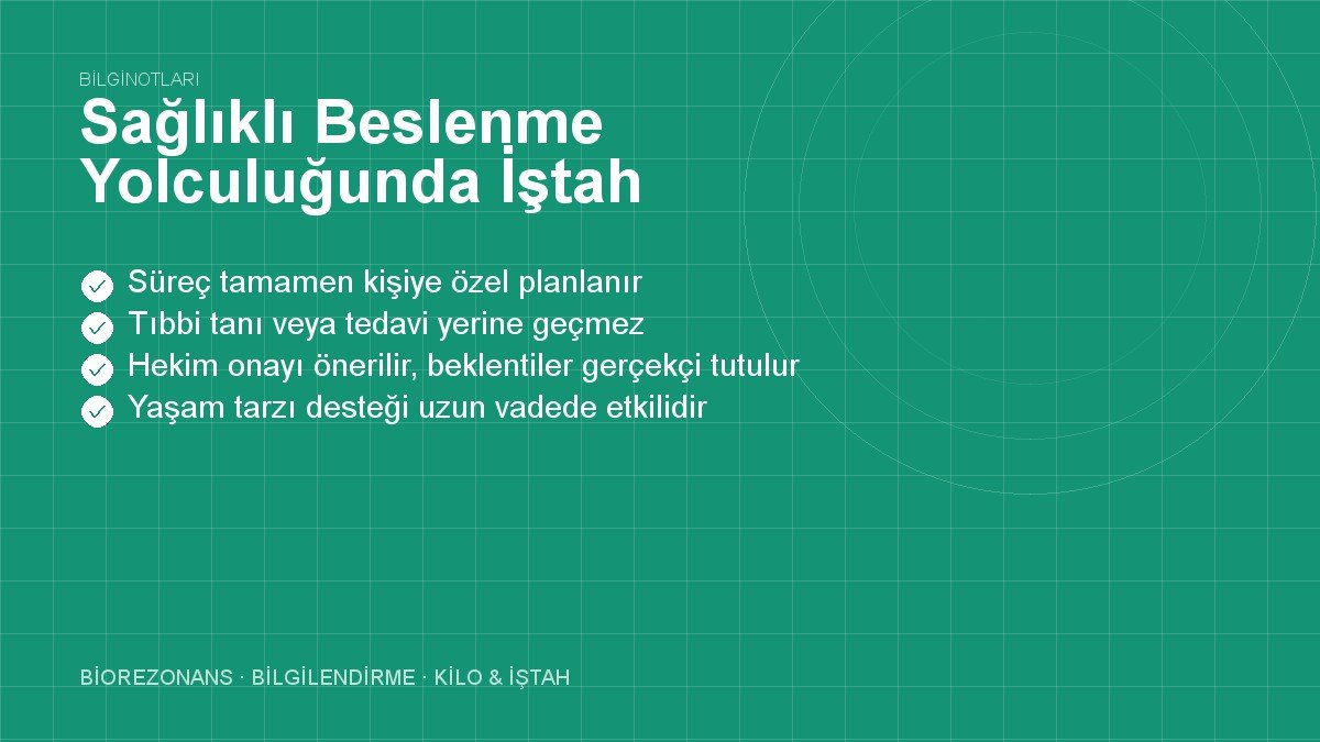 Sağlıklı Beslenme Yolculuğunda İştah Yönetimi Sırrı