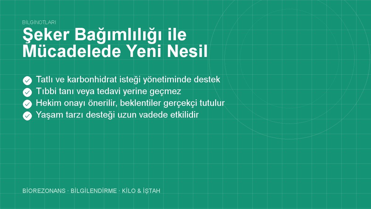 Şeker Bağımlılığı ile Mücadelede Yeni Nesil Cihazlar