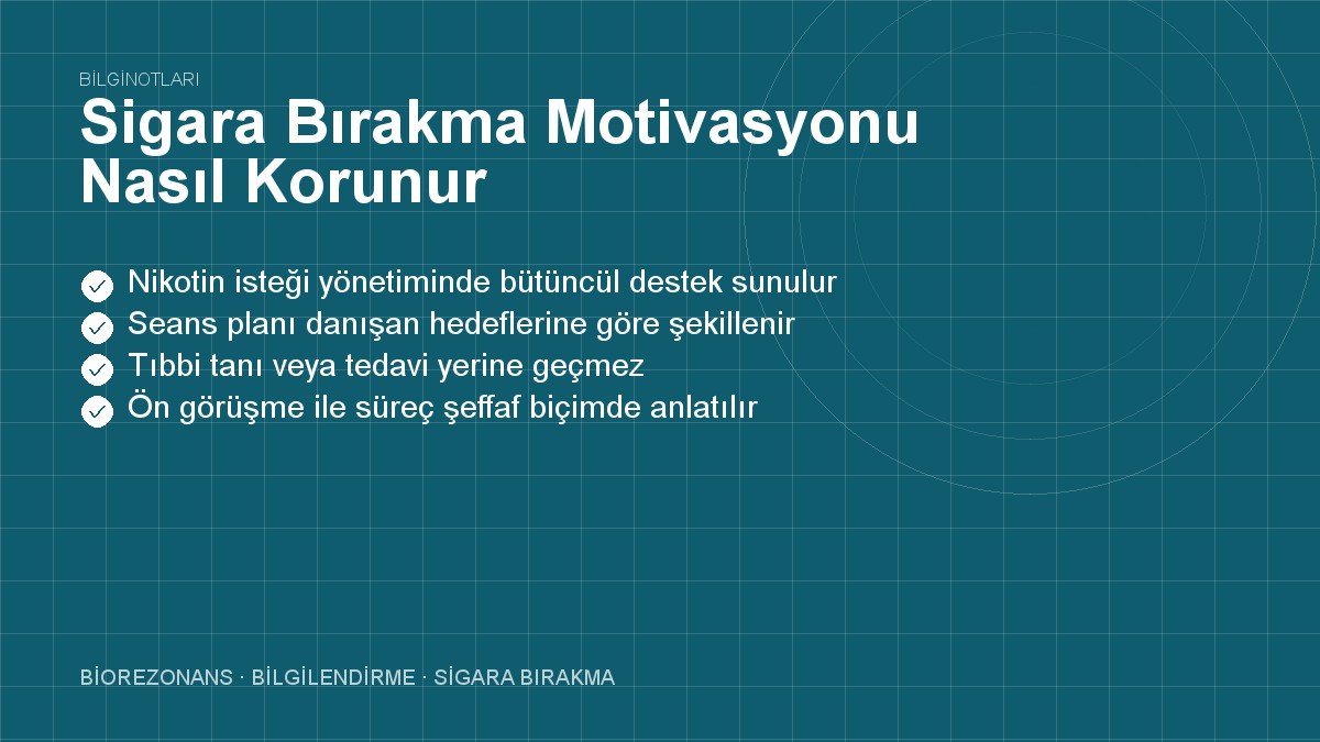 Sigara Bırakma Motivasyonu Nasıl Korunur? Zihinsel Taktik