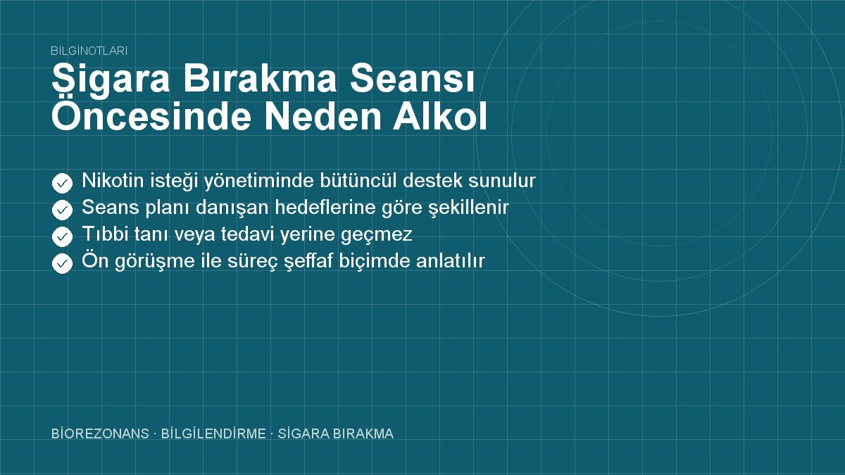 Sigara Bırakma Seansı Öncesinde Neden Alkol Alınmamalı?