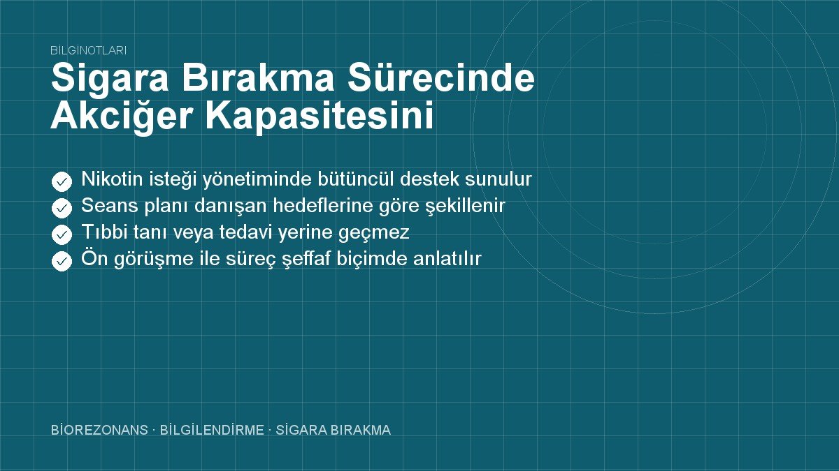Sigara Bırakma Sürecinde Akciğer Kapasitesini Artırmak