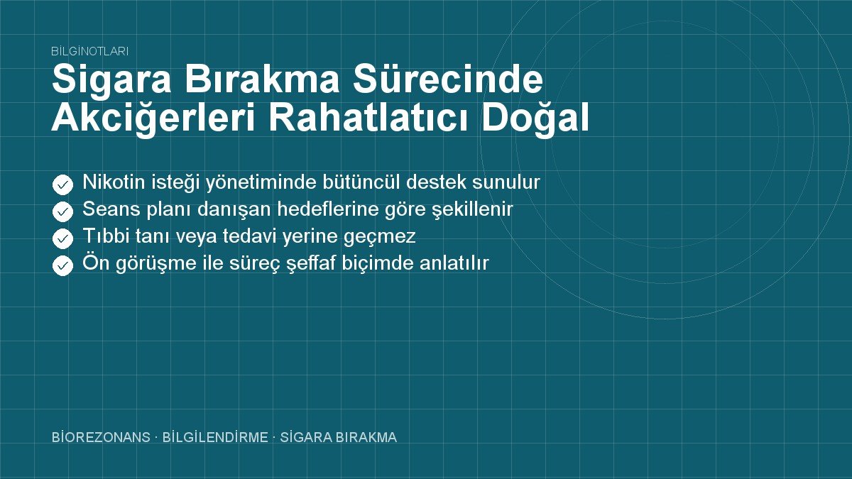 Sigara Bırakma Sürecinde Akciğerleri Rahatlatıcı Doğal Yollar