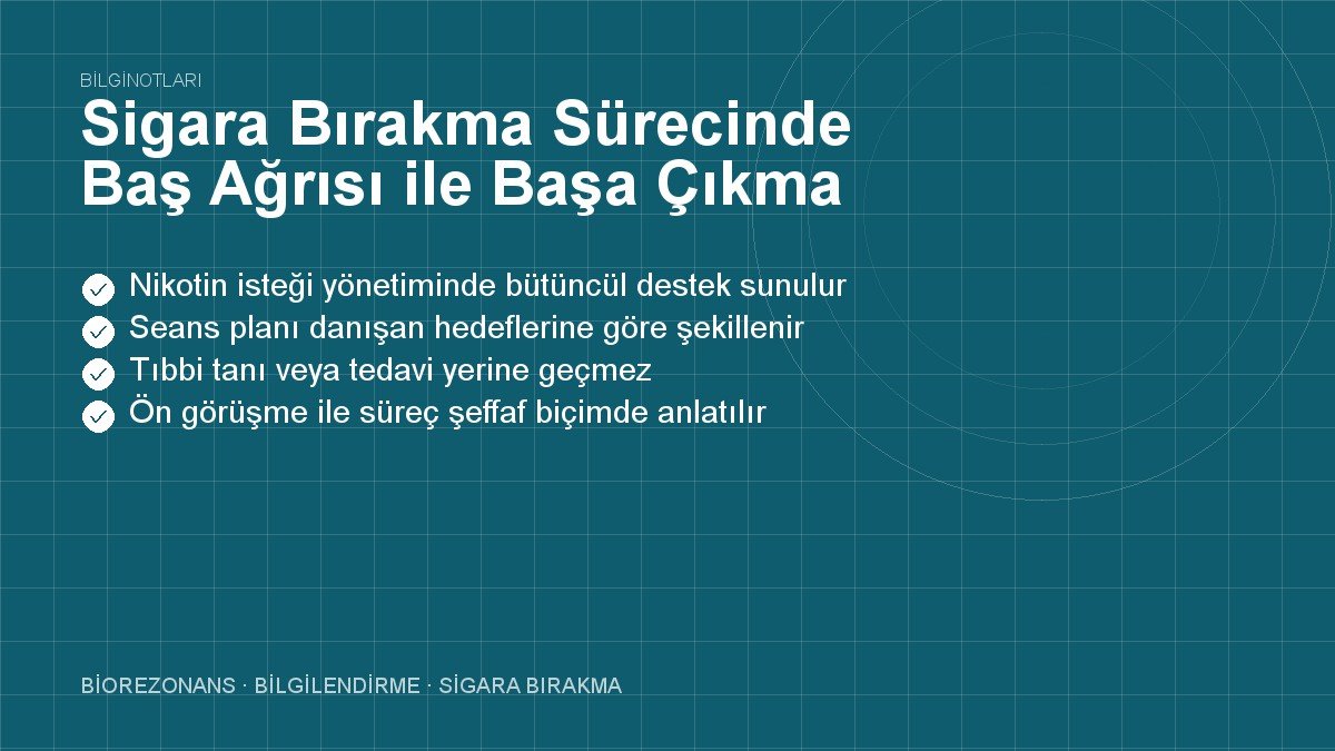 Sigara Bırakma Sürecinde Baş Ağrısı ile Başa Çıkma