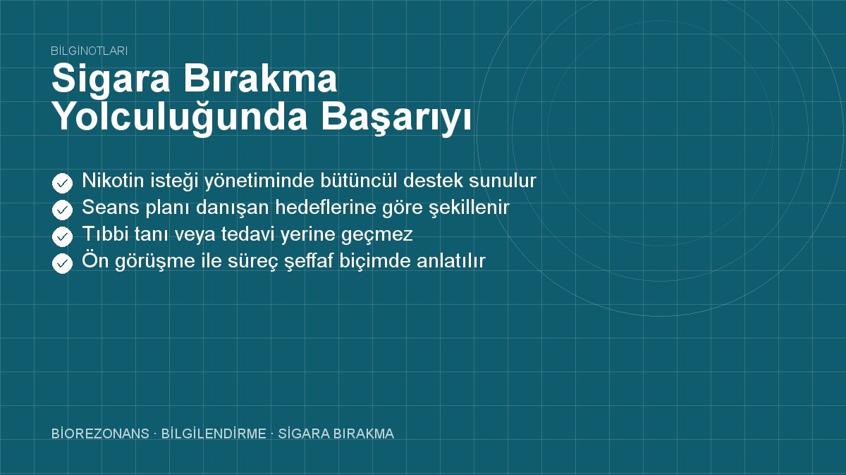 Sigara Bırakma Yolculuğunda Başarıyı Getiren Bütüncül Yol