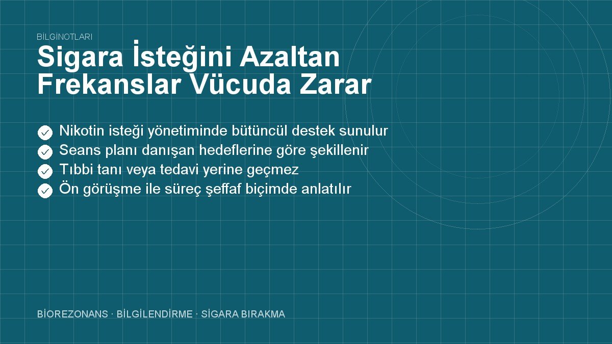 Sigara İsteğini Azaltan Frekanslar Vücuda Zarar Verir mi?