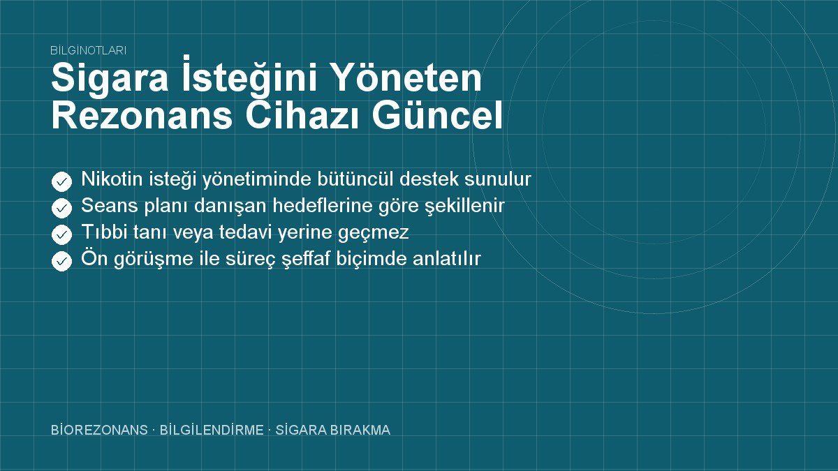 Sigara İsteğini Yöneten Rezonans Cihazı Güncel Fiyatı