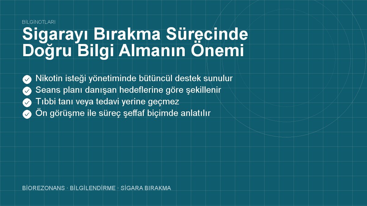 Sigarayı Bırakma Sürecinde Doğru Bilgi Almanın Önemi Nedir?