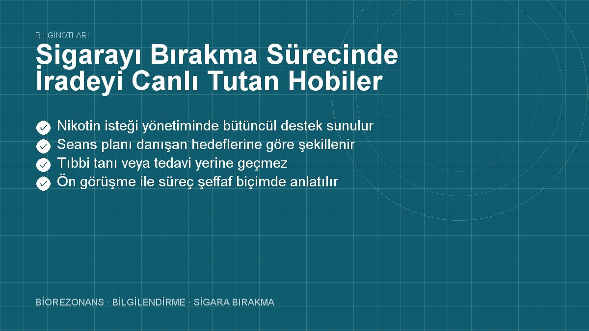 Sigarayı Bırakma Sürecinde İradeyi Canlı Tutan Hobiler