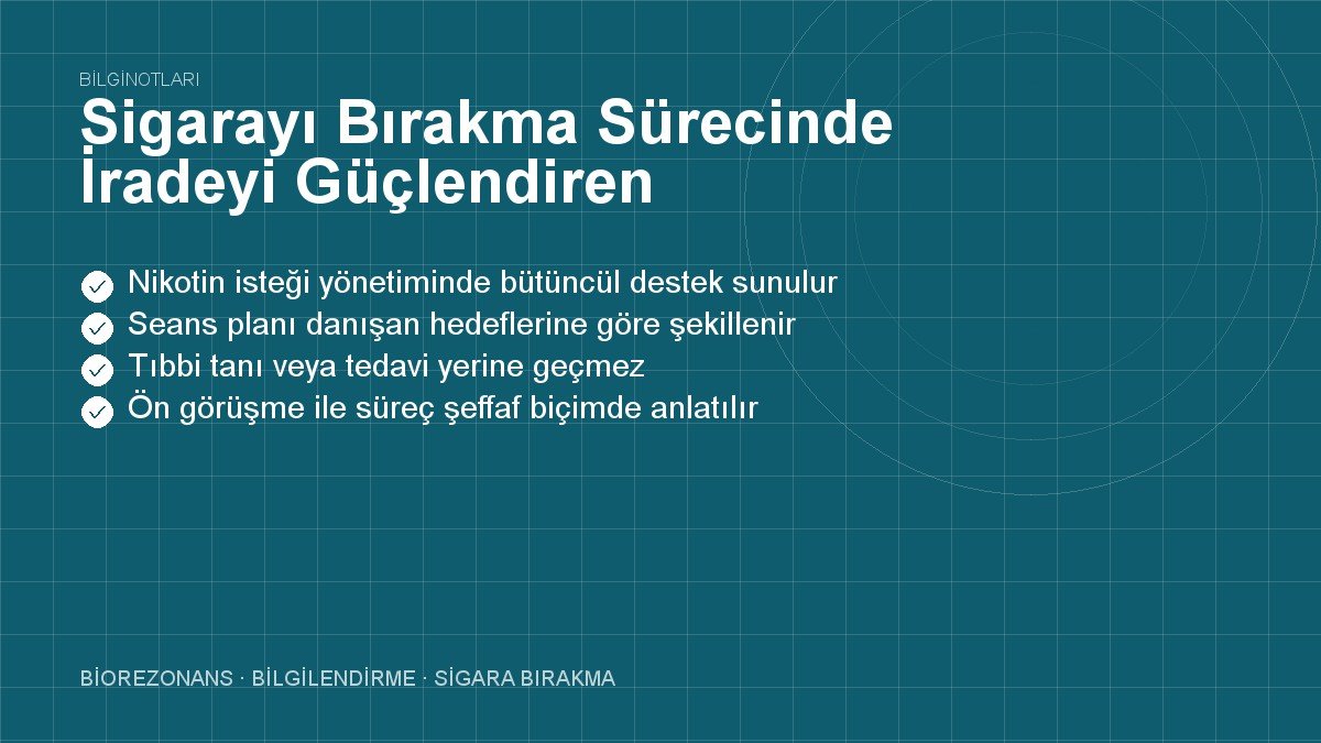Sigarayı Bırakma Sürecinde İradeyi Güçlendiren Aktiviteler