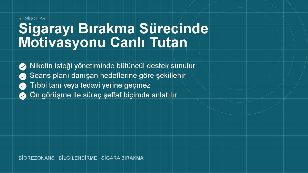 Sigarayı Bırakma Sürecinde Motivasyonu Canlı Tutan Detaylar