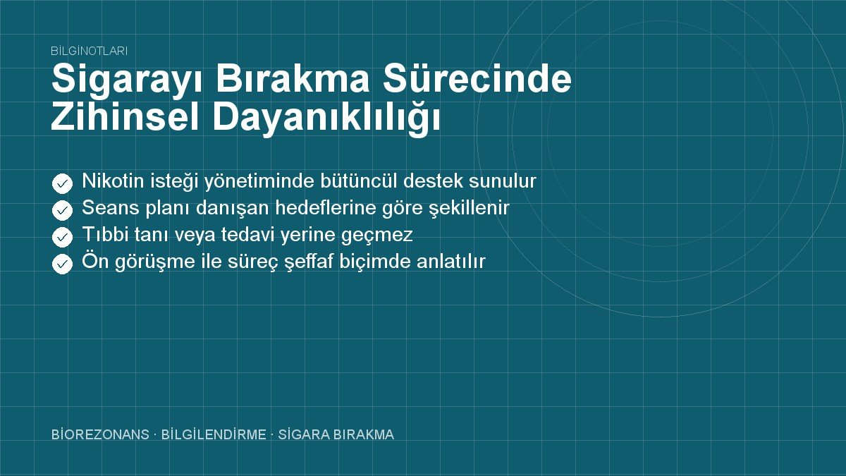 Sigarayı Bırakma Sürecinde Zihinsel Dayanıklılığı Artırmak