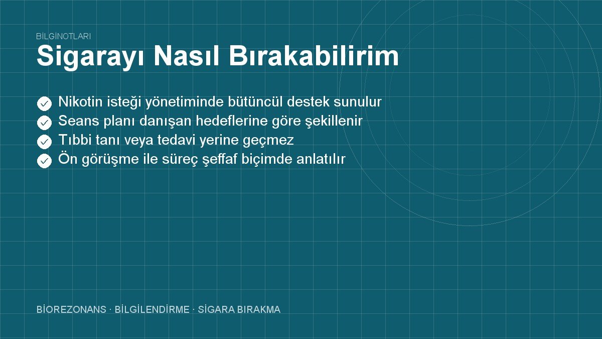 Sigarayı Nasıl Bırakabilirim? Doğal ve Bütüncül Yollar