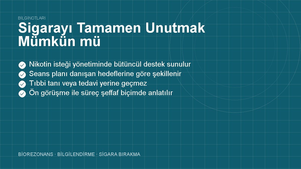 Sigarayı Tamamen Unutmak Mümkün mü? Hücresel Hafıza