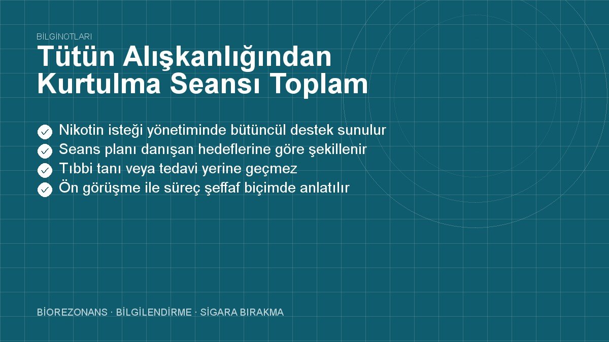 Tütün Alışkanlığından Kurtulma Seansı Toplam Kaç Dakika Sürer?