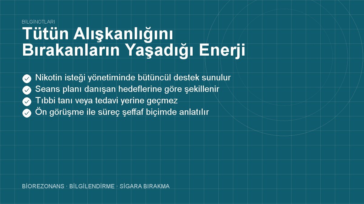 Tütün Alışkanlığını Bırakanların Yaşadığı Enerji Artışı
