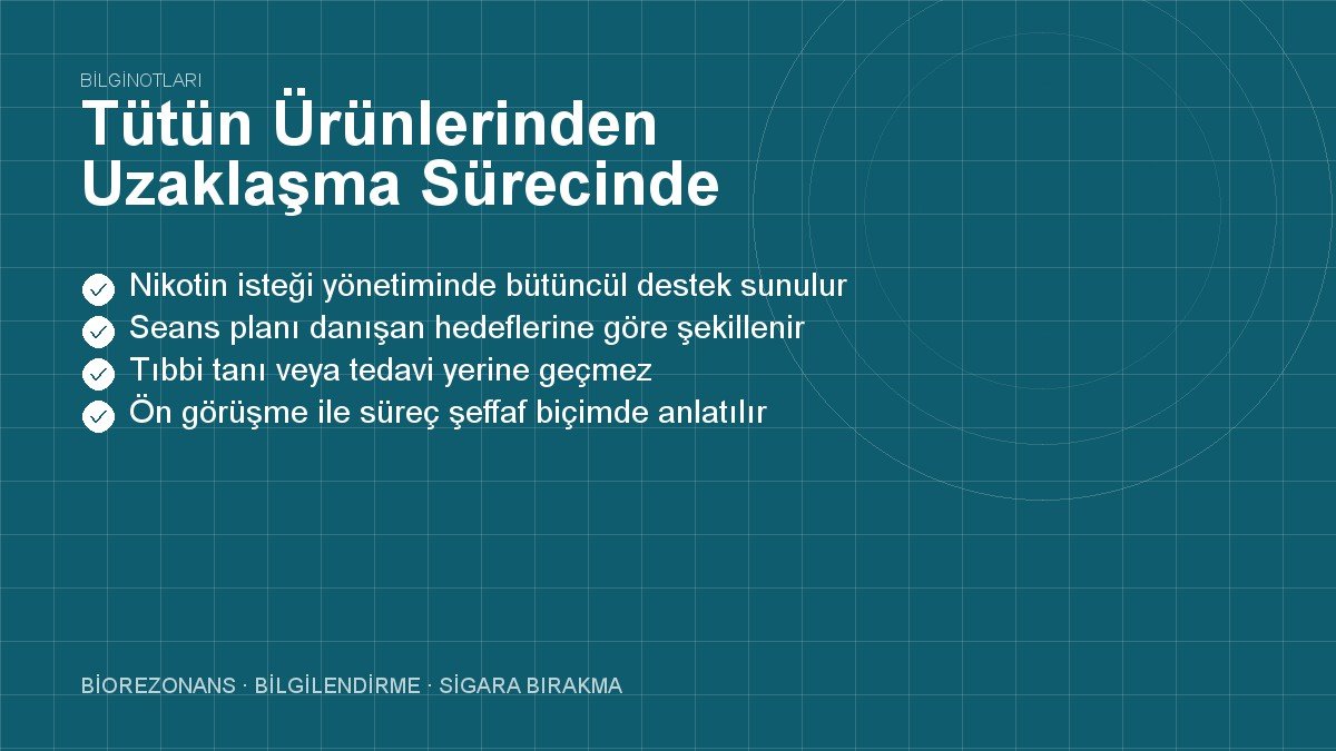 Tütün Ürünlerinden Uzaklaşma Sürecinde Beslenme Kuralları