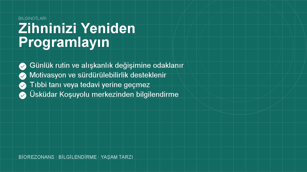 Zihninizi Yeniden Programlayın: Olumsuz Kalıpları Kırmak
