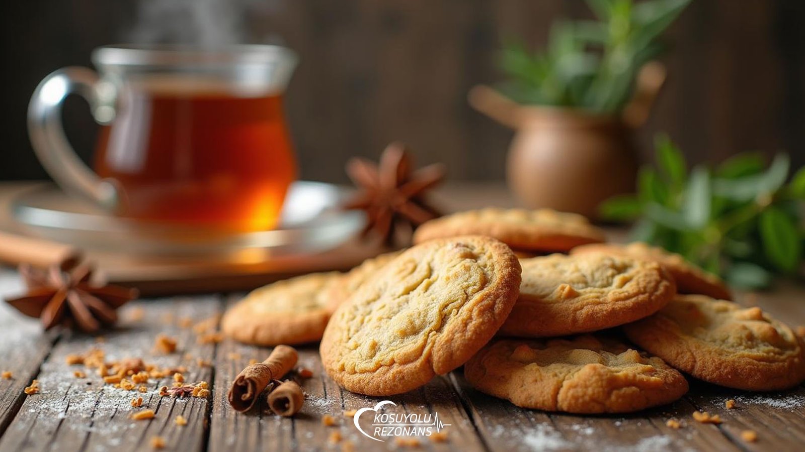 Glutensiz Şekersiz Kış Çayı Kurabiyesi