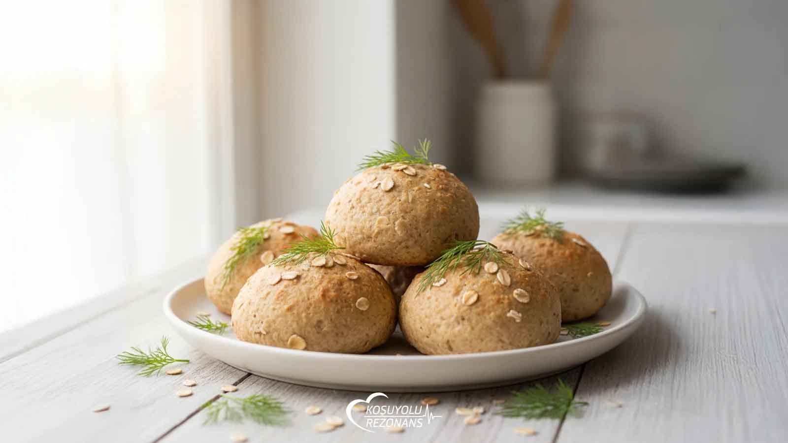 Uzun Süre Tok Tutan Fit Yulaf Poğaça