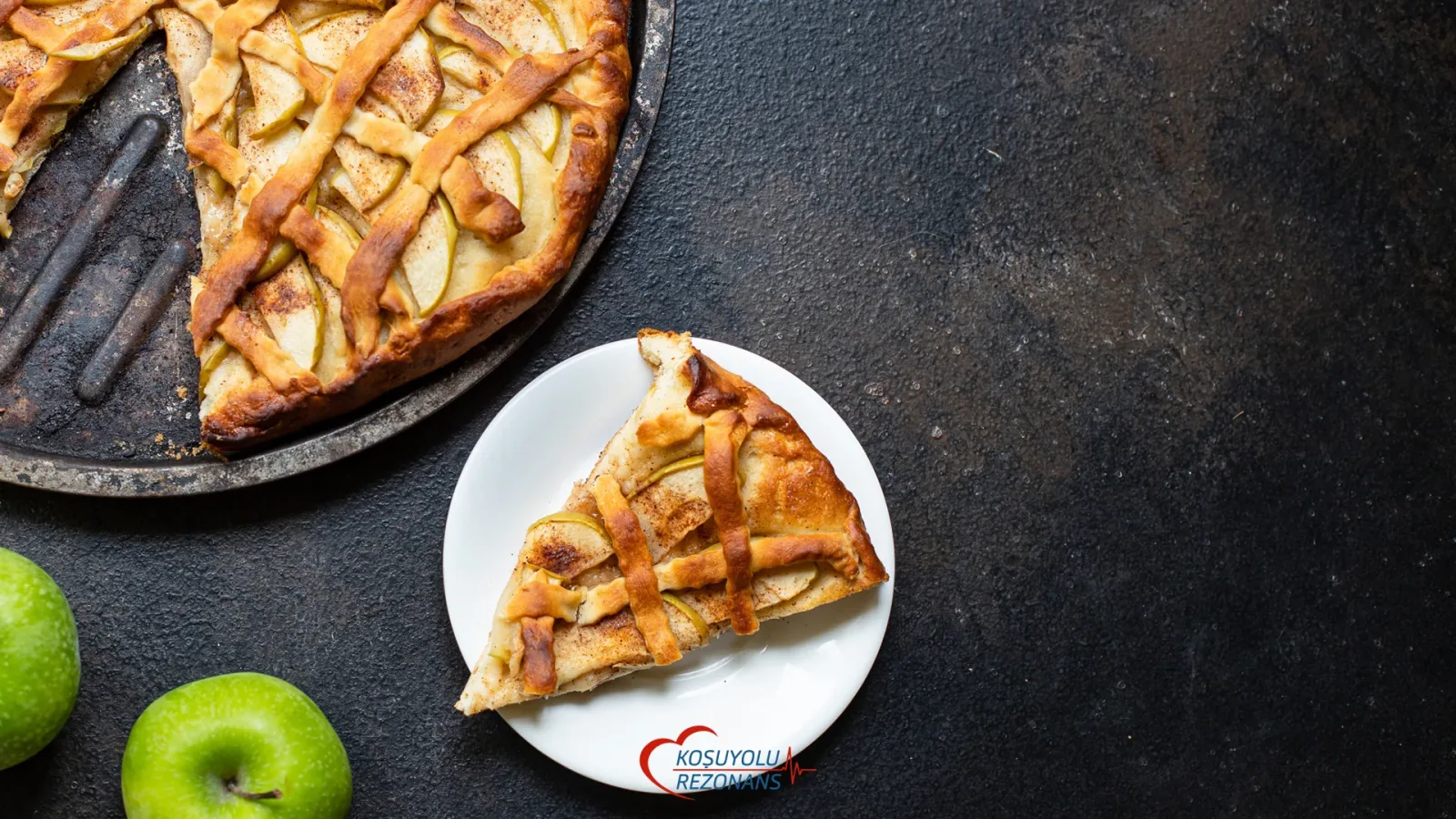 Glutensiz Şekersiz Elmalı Pie
